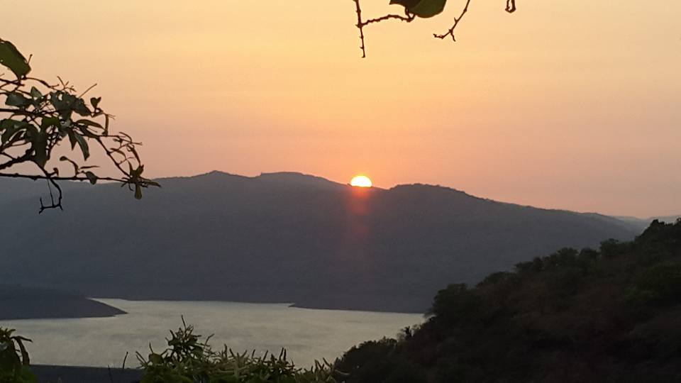 Sunset view from Chandoli national park