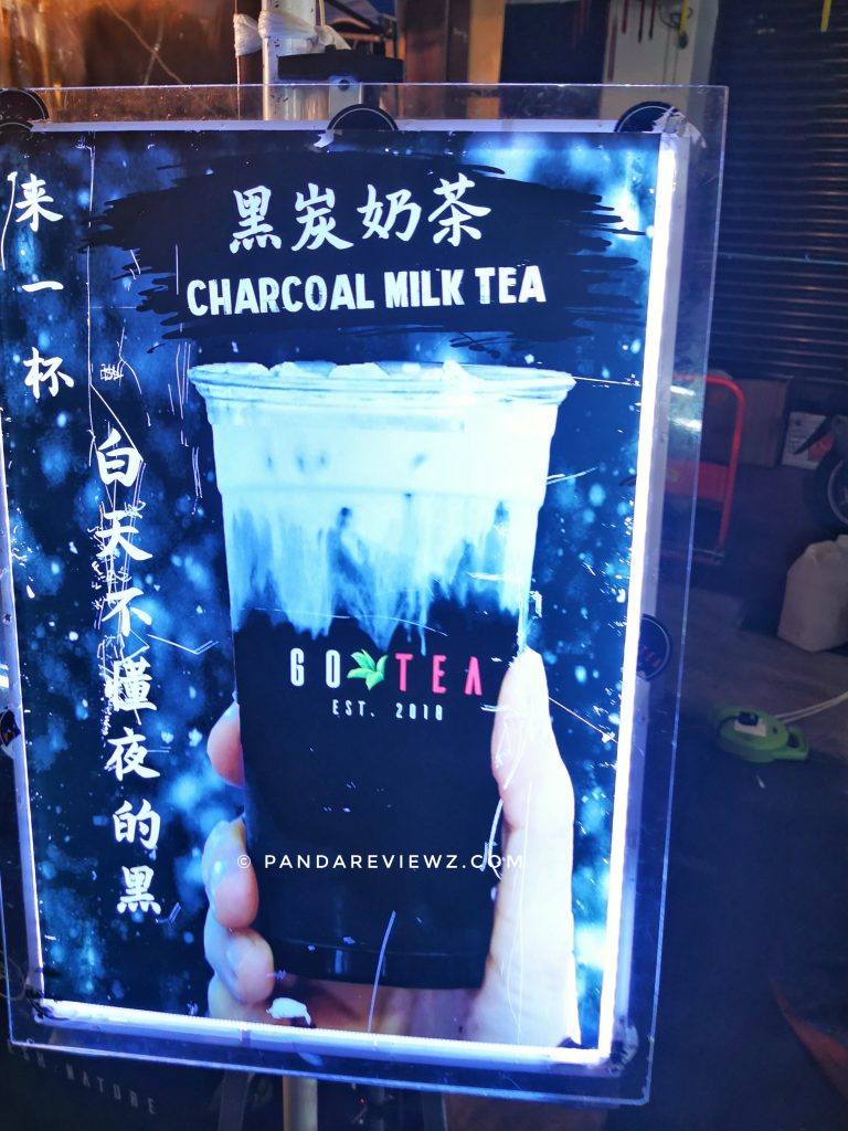 charcoal milk tea jonker street